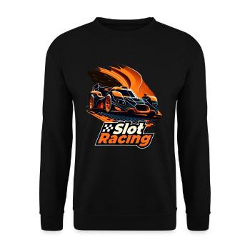 Slotcar Slot Racing Car Cool Modellsport - Unisex Pullover - Schwarz - Vorne - Alina (178cm) & Michal (187cm)