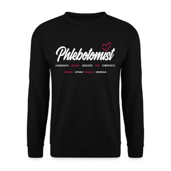 Puncture force - Unisex Sweatshirt - black - Front - Alina (178cm) & Michal (187cm)