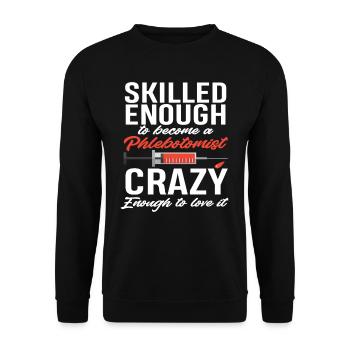 Puncture force - Unisex Sweatshirt - black - Front - Alina (178cm) & Michal (187cm)