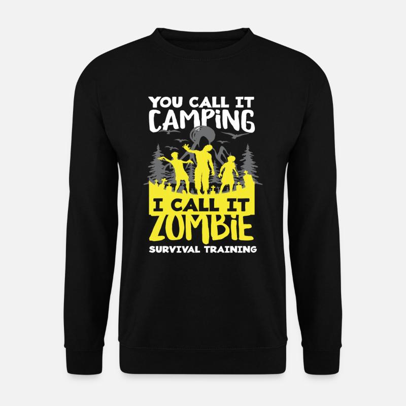 Zombies Camping Survival Training Camper - Sweat-shirt Unisexe - noir