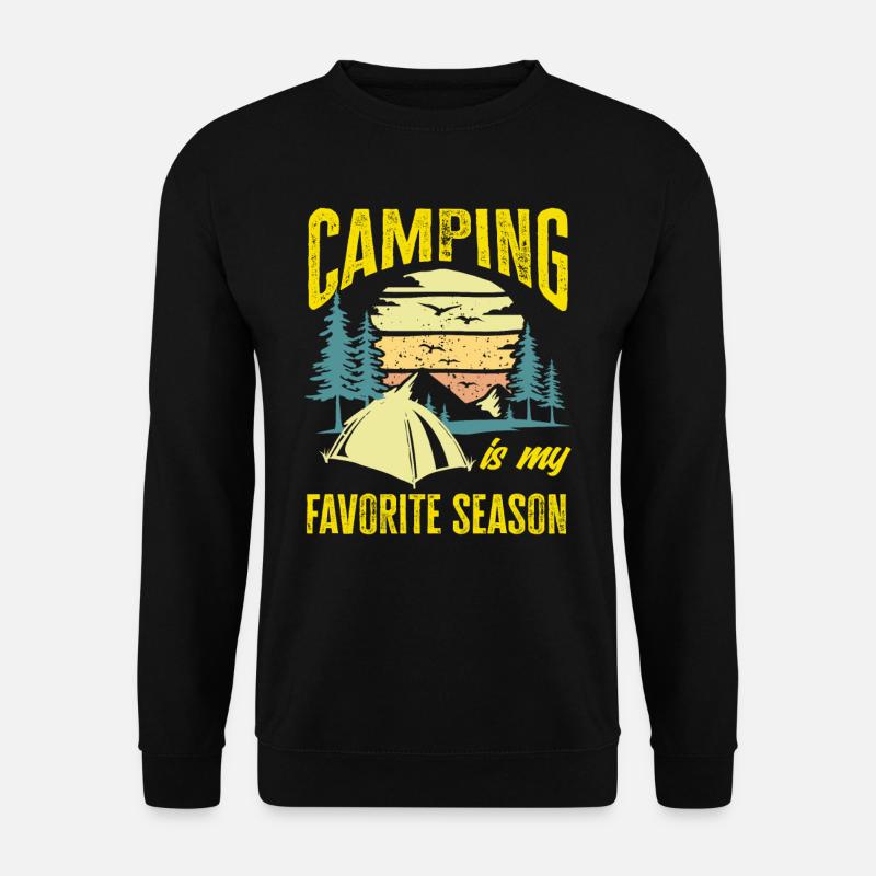 Camping Camper Campingplatz Zelten Zelt - Unisex Pullover - Schwarz