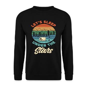 Caravane de vacances Camping-car camping-car - Sweat-shirt Unisexe - noir - Devant - Alina (178cm) & Michal (187cm)