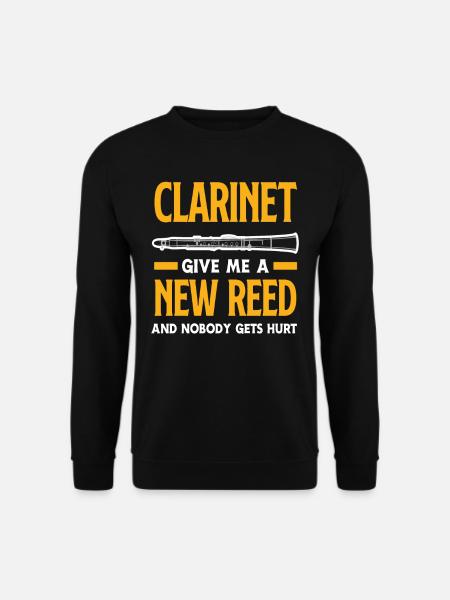 Funny clarinet player gift - Unisex Sweatshirt - black