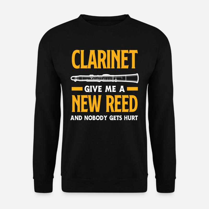 Funny clarinet player gift - Unisex Sweatshirt - black