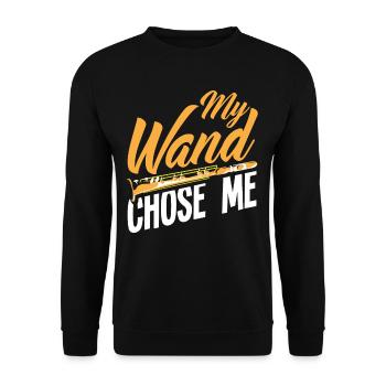 Clarinet Musical Instrument Musicians Clarinets - Unisex Sweatshirt - black - Front - Alina (178cm) & Michal (187cm)