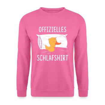 Offizielles Schlafshirt Quietschentchen - Unisex Pullover - Pink - Vorne