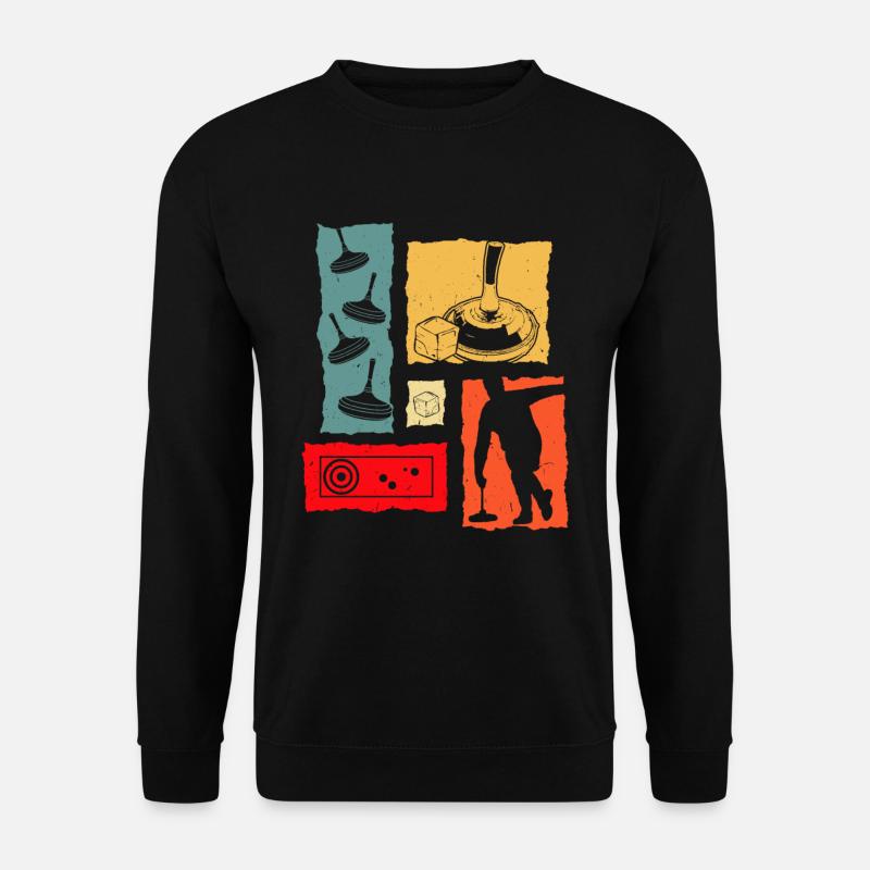 Curling Rétro - Sweat-shirt Unisexe - noir