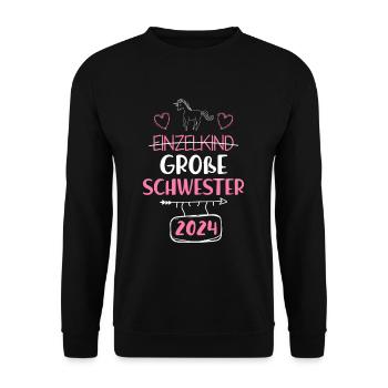 Grande Sœur 2024 - Sweat-shirt Unisexe - noir - Devant - Alina (178cm) & Michal (187cm)