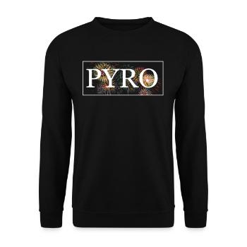 PYRO Firework - Unisex Sweatshirt - black - Front - Alina (178cm) & Michal (187cm)