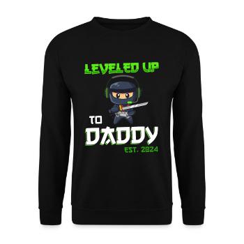 Nivelé jusqu’à papa 2024 - Sweat-shirt Unisexe - noir - Devant - Alina (178cm) & Michal (187cm)