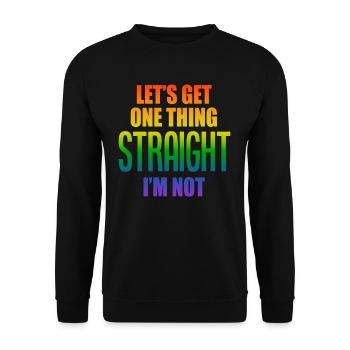 LGBTQ Outing Schwul Lesbisch Stolz - Unisex Pullover - Schwarz - Vorne - Alina (178cm) & Michal (187cm)