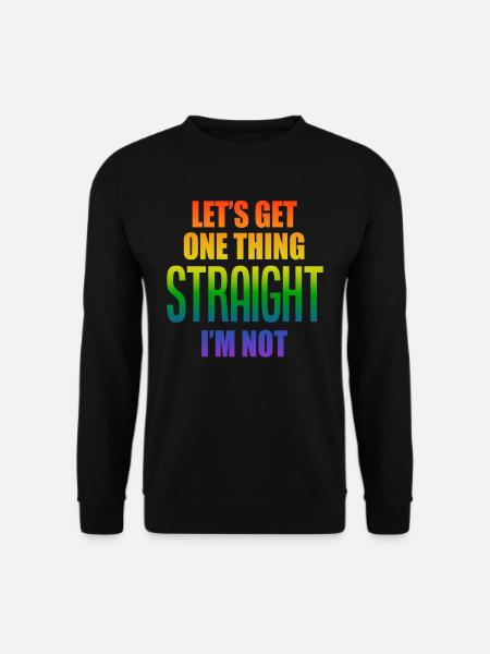 LGBTQ Outing Schwul Lesbisch Stolz - Unisex Pullover - Schwarz
