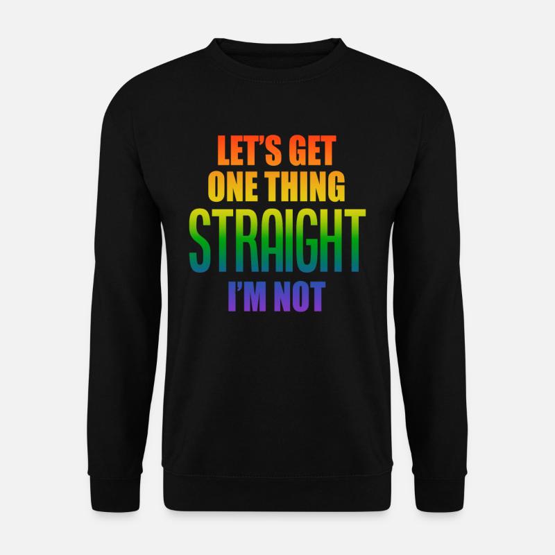 LGBTQ Outing Schwul Lesbisch Stolz - Unisex Pullover - Schwarz