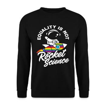 LGBTQ Gleichberechtigung Ist Keine Wissenschaft - Unisex Pullover - Schwarz - Vorne - Alina (178cm) & Michal (187cm)