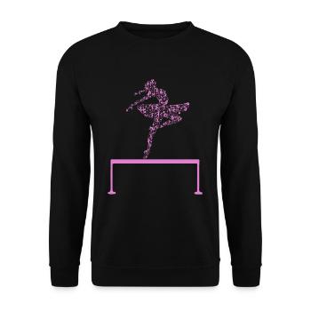 Gymnastics Ballet - Unisex Sweatshirt - black - Front - Alina (178cm) & Michal (187cm)