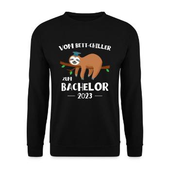 Du refroidisseur de lit au paresseux célibataire 2023 - Sweat-shirt Unisexe - noir - Devant - Alina (178cm) & Michal (187cm)