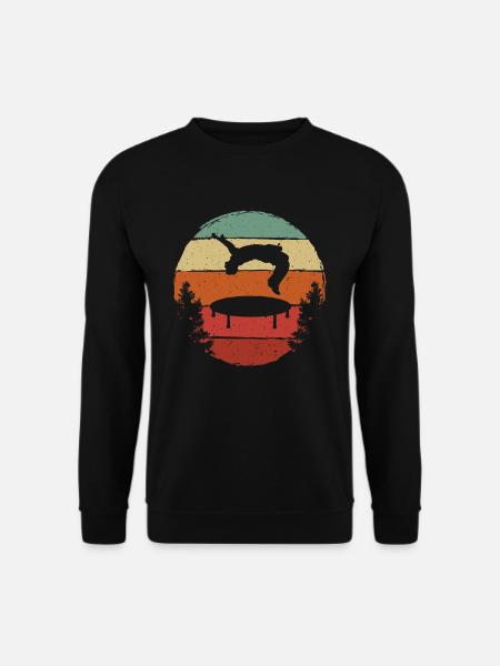Trampoline Retro Backflip - Unisex Sweatshirt - black
