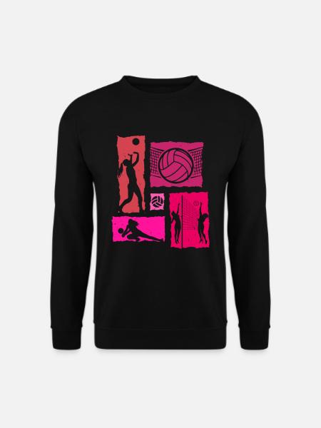 Volleyball Rétro - Sweat-shirt Unisexe - noir