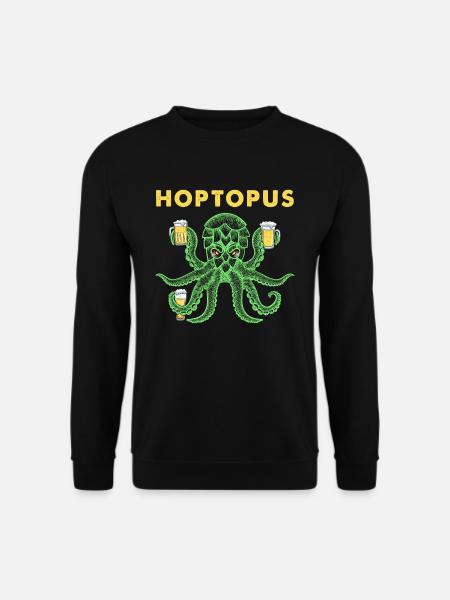 Hoptopus blæksprutte øl blæksprutte - Unisex sweater - sort