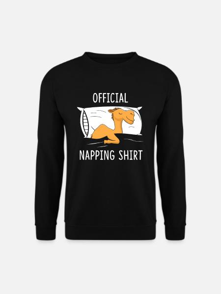 Chemise officielle de sieste chameau - Sweat-shirt Unisexe - noir