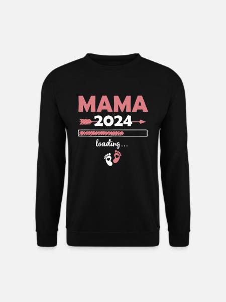 Mama Loading 2024 - Unisex Sweatshirt - black