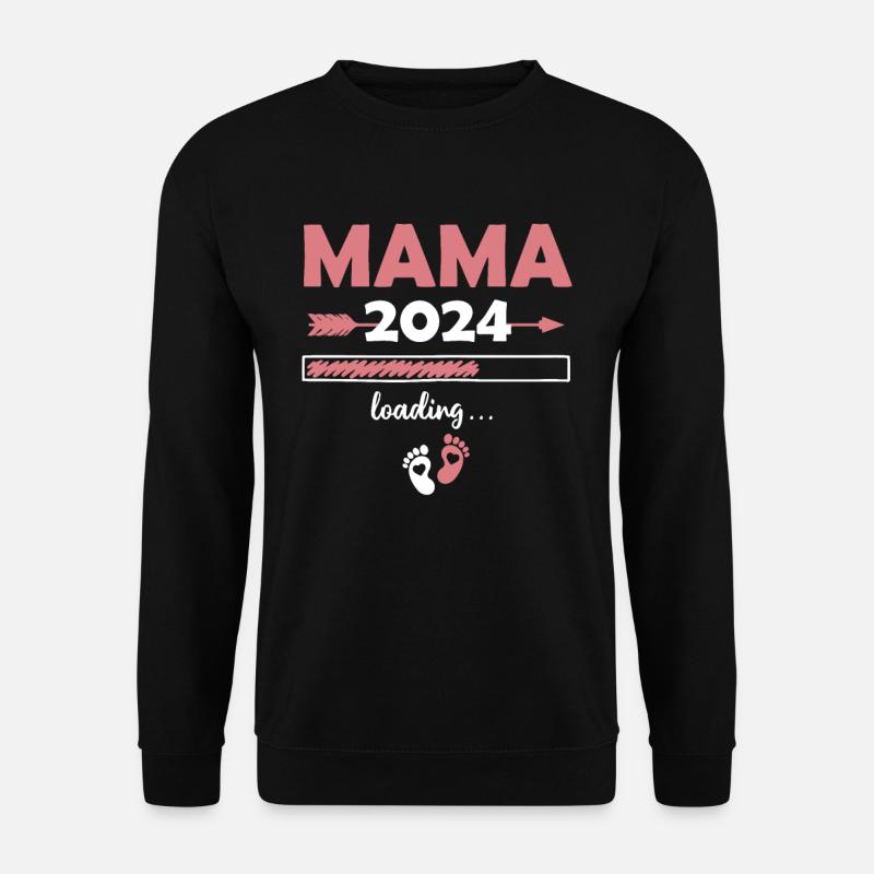 Mama Loading 2024 - Unisex Pullover - Schwarz
