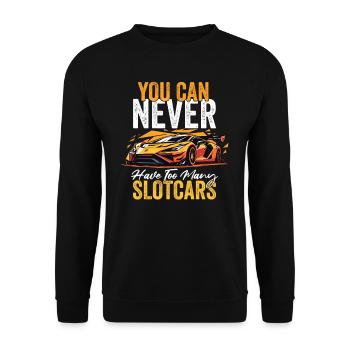 Slotcar Slot Racing Car Cool Sports Car - Sweat-shirt Unisexe - noir - Devant - Alina (178cm) & Michal (187cm)