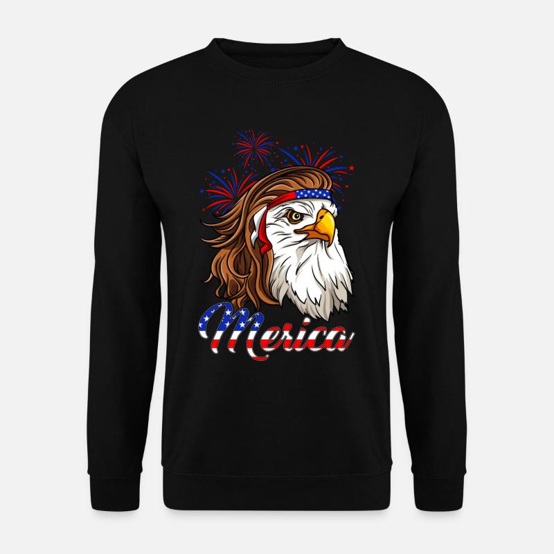Merica - Unisex Pullover - Schwarz