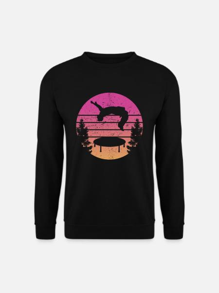Trampoline Retro Backflip - Unisex Sweatshirt - black