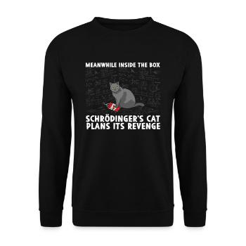 Inside The Box Revenge of Schrödinger's Cat - Unisex Sweatshirt - black - Front - Alina (178cm) & Michal (187cm)