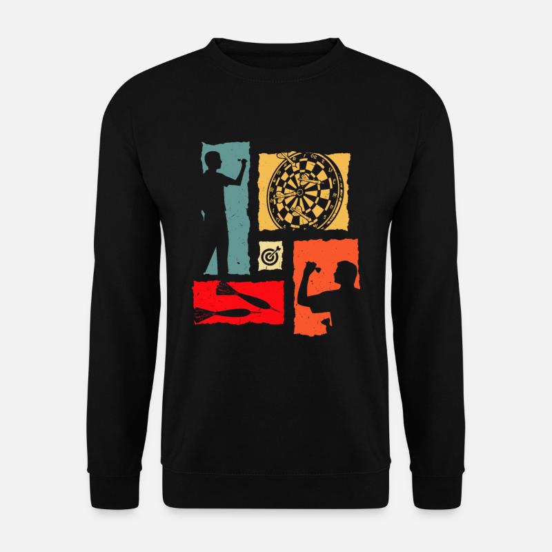 Dart Retro - Unisex Sweatshirt - black