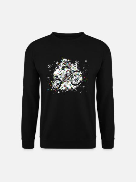 Christmas Motocross - Unisex Pullover - Schwarz