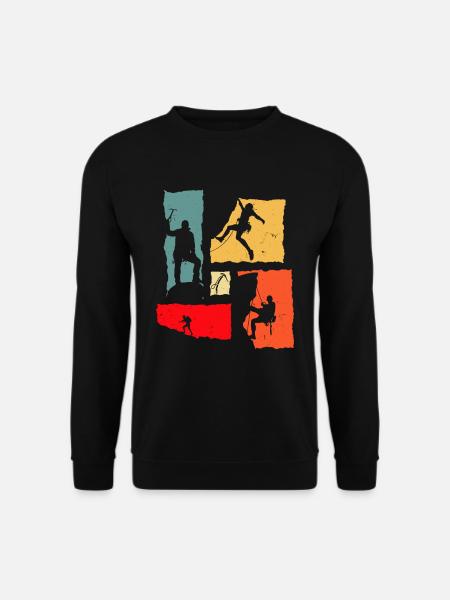 Climber Retro Climbing - Unisex Sweatshirt - black