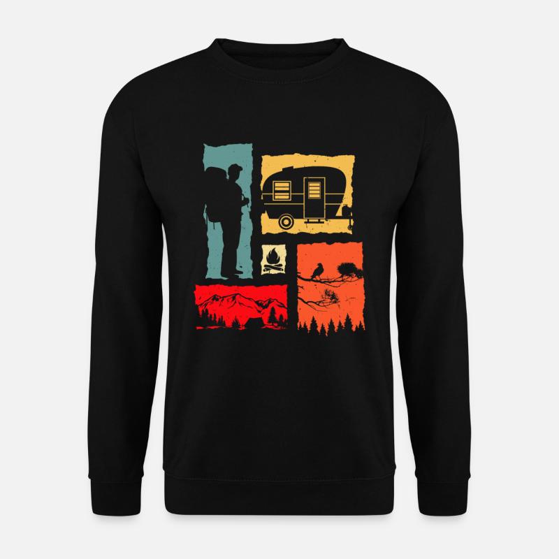 Camper Retro - Unisex Sweatshirt - black