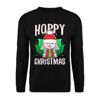 Noël houblonné - Sweat-shirt Unisexe - noir - Devant - Alina (178cm) & Michal (187cm)