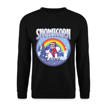 Maïs des neiges - Sweat-shirt Unisexe - noir - Devant - Alina (178cm) & Michal (187cm)