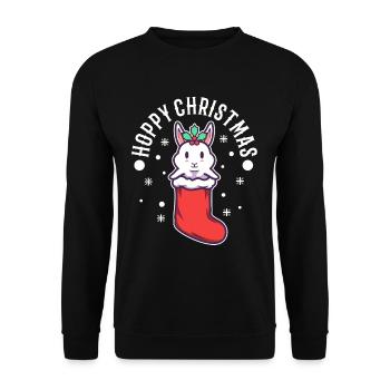 Noël houblonné - Sweat-shirt Unisexe - noir - Devant - Alina (178cm) & Michal (187cm)