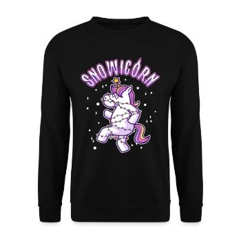 Maïs des neiges - Sweat-shirt Unisexe - noir - Devant - Alina (178cm) & Michal (187cm)