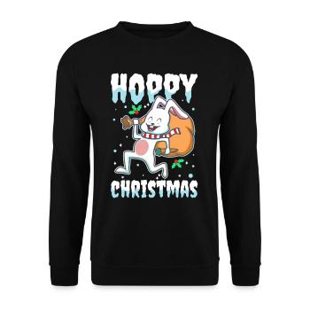 Noël houblonné - Sweat-shirt Unisexe - noir - Devant - Alina (178cm) & Michal (187cm)