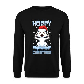 Noël houblonné - Sweat-shirt Unisexe - noir - Devant - Alina (178cm) & Michal (187cm)