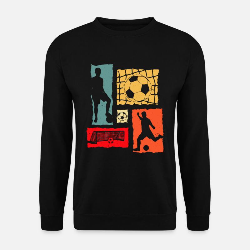 Soccer Player Retro - Unisex Sweatshirt - black