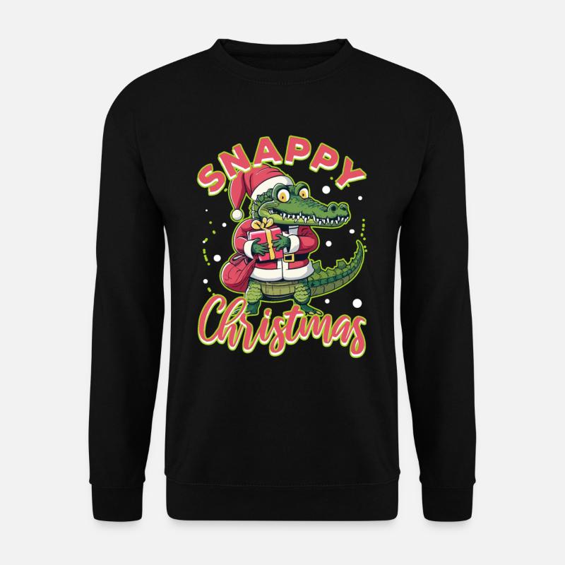 Snappy christmas - Unisex Pullover - Schwarz