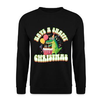 Have a Snappy Birthday - Unisex Sweatshirt - black - Front - Alina (178cm) & Michal (187cm)