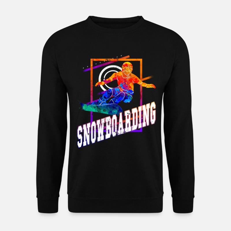 Snowboard Snowboarding Snowboarder Freestyle Stunt - Unisex Sweatshirt - black