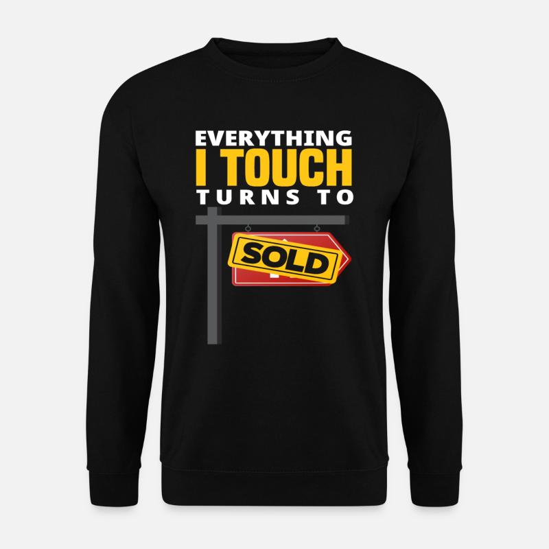 Immobilienmakler Spruch - Unisex Pullover - Schwarz