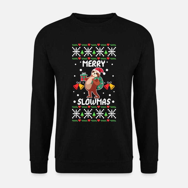 Merry Slowmas - Unisex Pullover - Schwarz