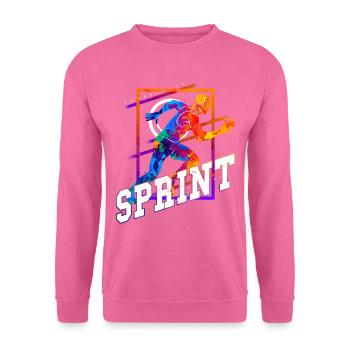 Sprint Sprinter Sprinten Leichtathletik Laufen - Unisex Pullover - Pink - Vorne