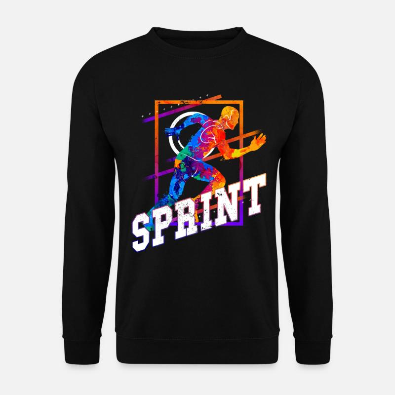 Sprint, Sprinter, Sprint, Athletics, Running - Unisex Sweatshirt - black