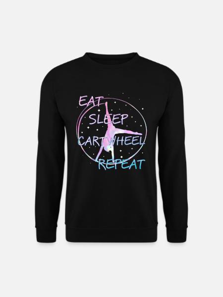 Radschlag Gymnastik Akrobatik Mädchen - Unisex Pullover - Schwarz