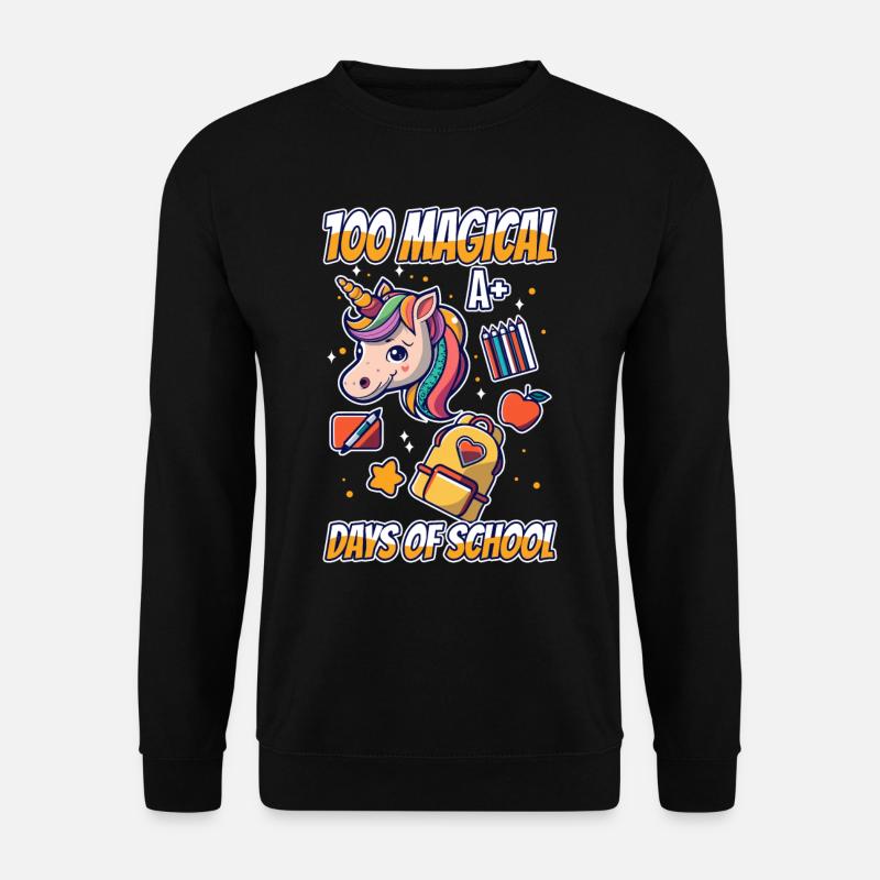 100 magical days of school - Unisex Pullover - Schwarz